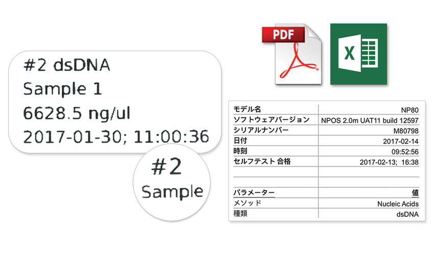 实现通用数据输出 nanophotometer