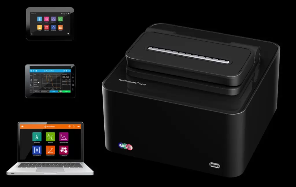 N120-12 通道实现-nanophotometer-分光光度计-nanodrop替代灵活单位控制